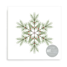Load image into Gallery viewer, Christmas Snowflake Art Print Set