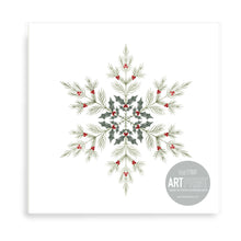 Load image into Gallery viewer, Christmas Snowflake Art Print Set