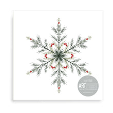 Load image into Gallery viewer, Christmas Snowflake Art Print Set