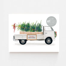 Load image into Gallery viewer, Christmas Tree Truck Art Print