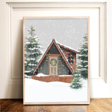 Load image into Gallery viewer, Rustic A-Frame Christmas Art Print