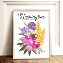 Load image into Gallery viewer, Washington Native Flower Art Print