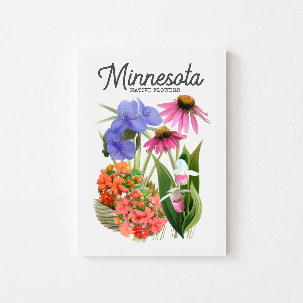 Minnesota Native Flower Art Print