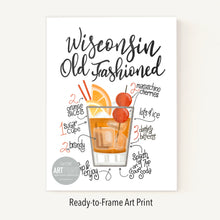 Load image into Gallery viewer, Wisconsin Old Fashioned Art Print