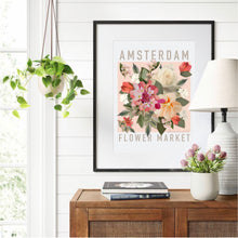 Load image into Gallery viewer, Amsterdam Flower Market Art Print