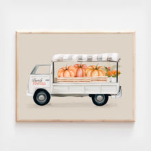 Load image into Gallery viewer, Pumpkin Farm Truck Art Print
