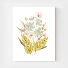 Load image into Gallery viewer, Boho Flower Art Print - Blue
