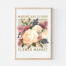 Load image into Gallery viewer, Le Marché Aux Fleurs Art Print
