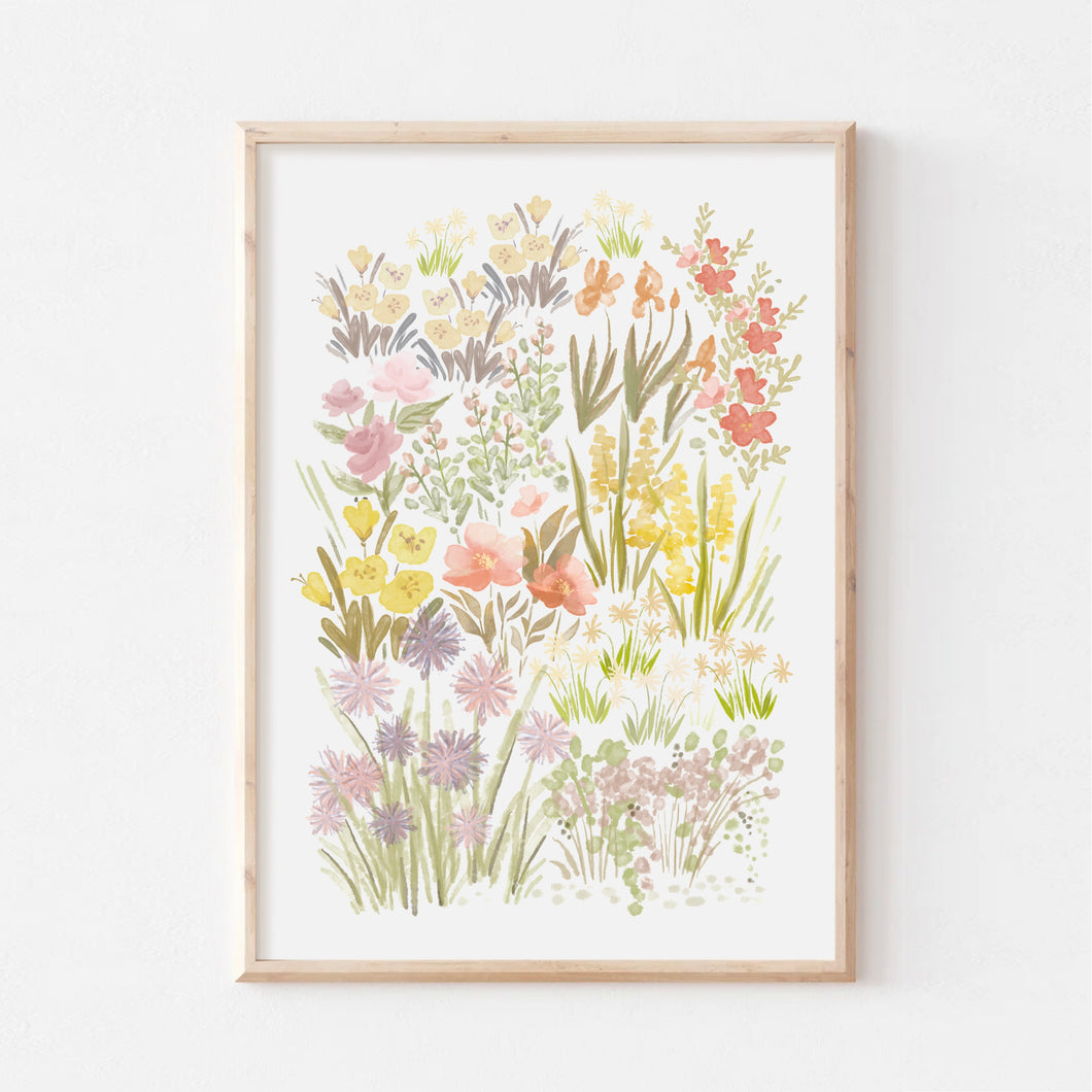 Wildflower Garden Art Print