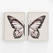 Load image into Gallery viewer, Boho Butterfly Wing Art Print Set
