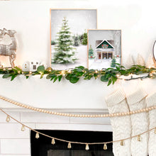 Load image into Gallery viewer, Green Christmas House Art Print