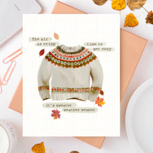 Load image into Gallery viewer, Sweater Season Card