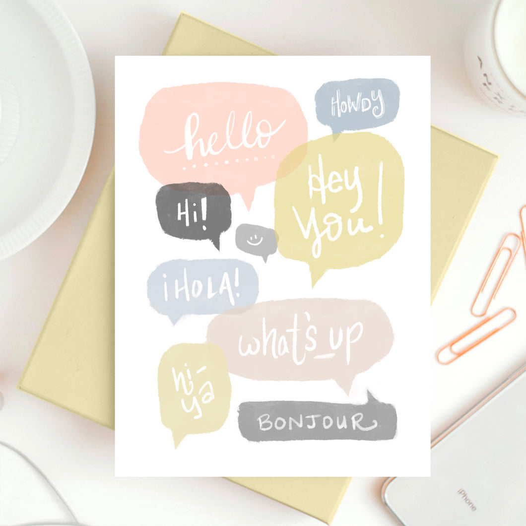 Popping in to Say Hello Card