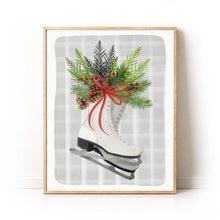 Load image into Gallery viewer, "Christmas Skates" Art Print