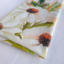 Load image into Gallery viewer, Daisies and Honey Bees Linen Cotton Tea Towel