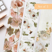 Load image into Gallery viewer, Floral Bookmark Set
