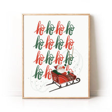 Load image into Gallery viewer, "Ho Ho Ho...Santa is Coming" Art Print