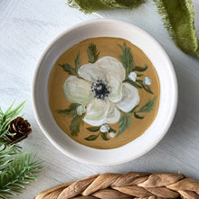 Load image into Gallery viewer, Hand-Painted Round Gold Trinket Dish