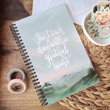 Load image into Gallery viewer, "Start Each Day" Journal Spiral Notebook