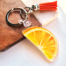 Load image into Gallery viewer, Orange Slice Keychain