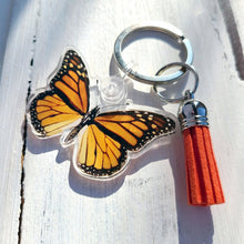 Load image into Gallery viewer, Monarch Butterfly Keychain