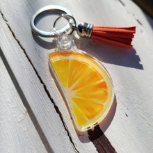 Load image into Gallery viewer, Orange Slice Keychain