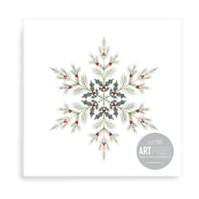 Load image into Gallery viewer, Christmas Snowflake Art Print Set
