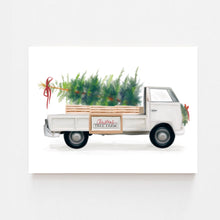 Load image into Gallery viewer, Christmas Tree Truck Art Print
