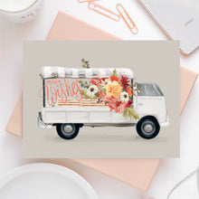 Load image into Gallery viewer, Many Wishes Flower Truck Card
