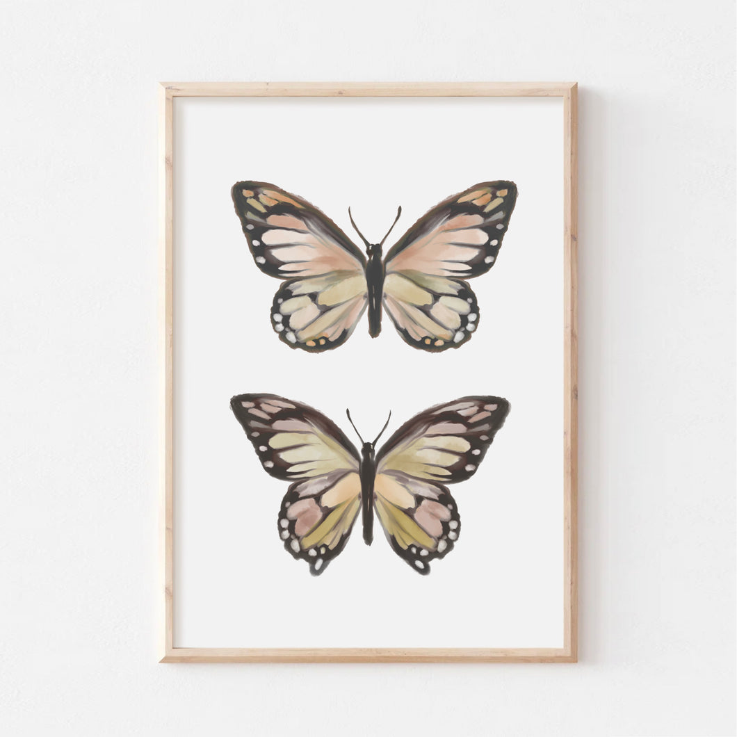 Boho Butterfly Art Print