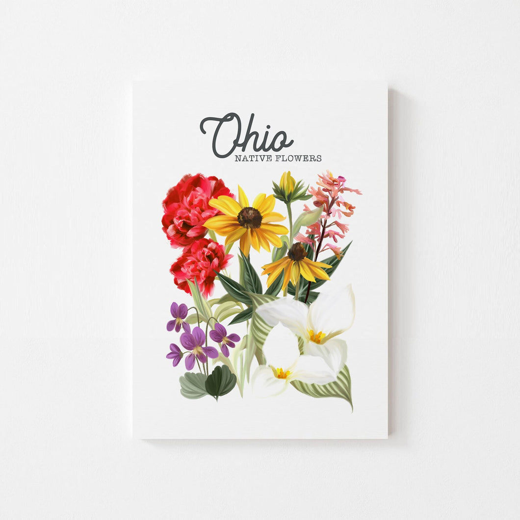 Ohio Native Flower Art Print