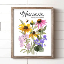 Load image into Gallery viewer, Wisconsin Native Flower Art Print
