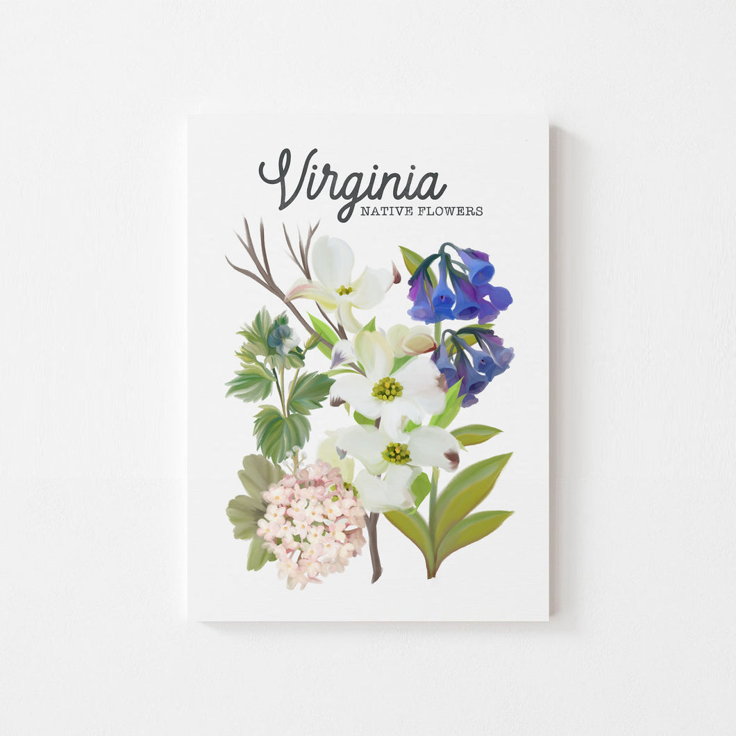 Virginia Native Flower Art Print