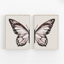 Load image into Gallery viewer, Boho Butterfly Wing Art Print Set
