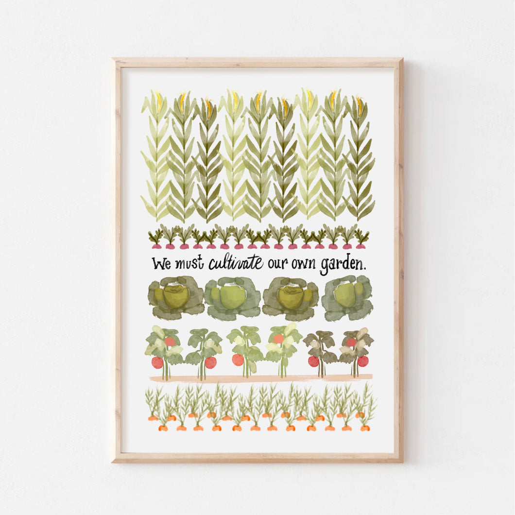 Cultivate Your Own Garden Art Print