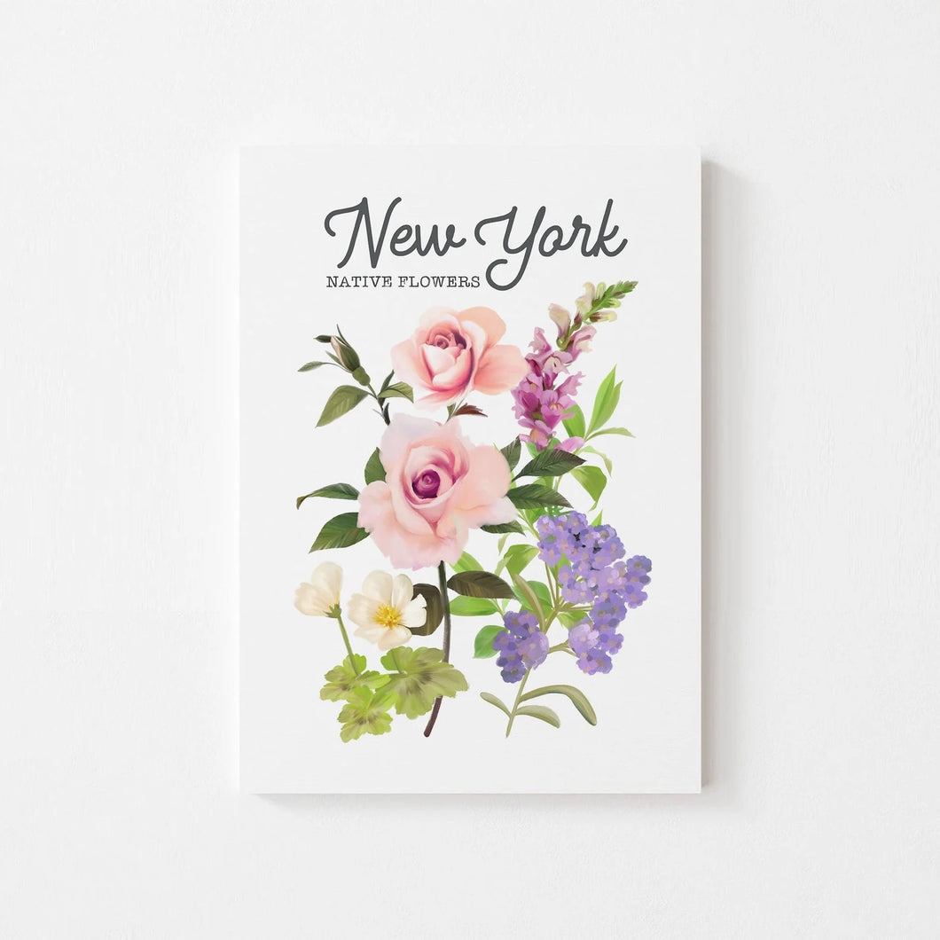 New York Native Flower Art Print