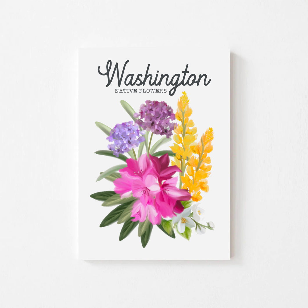 Washington Native Flower Art Print