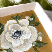 Load image into Gallery viewer, Hand-Painted Square Gold Trinket Dish
