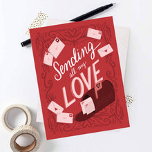 Load image into Gallery viewer, &quot;Sending All My Love&quot; Card

