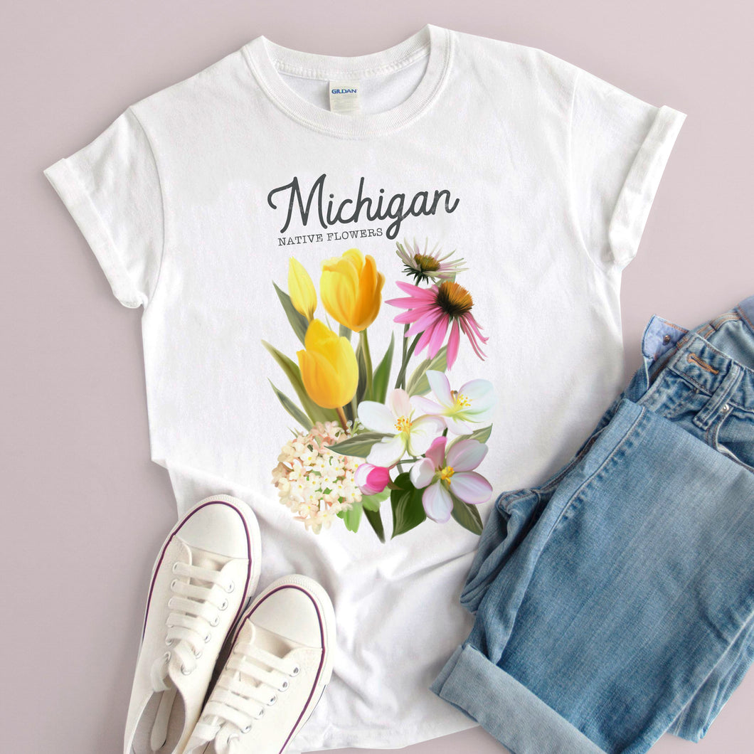 Michigan Native Flower T-shirt