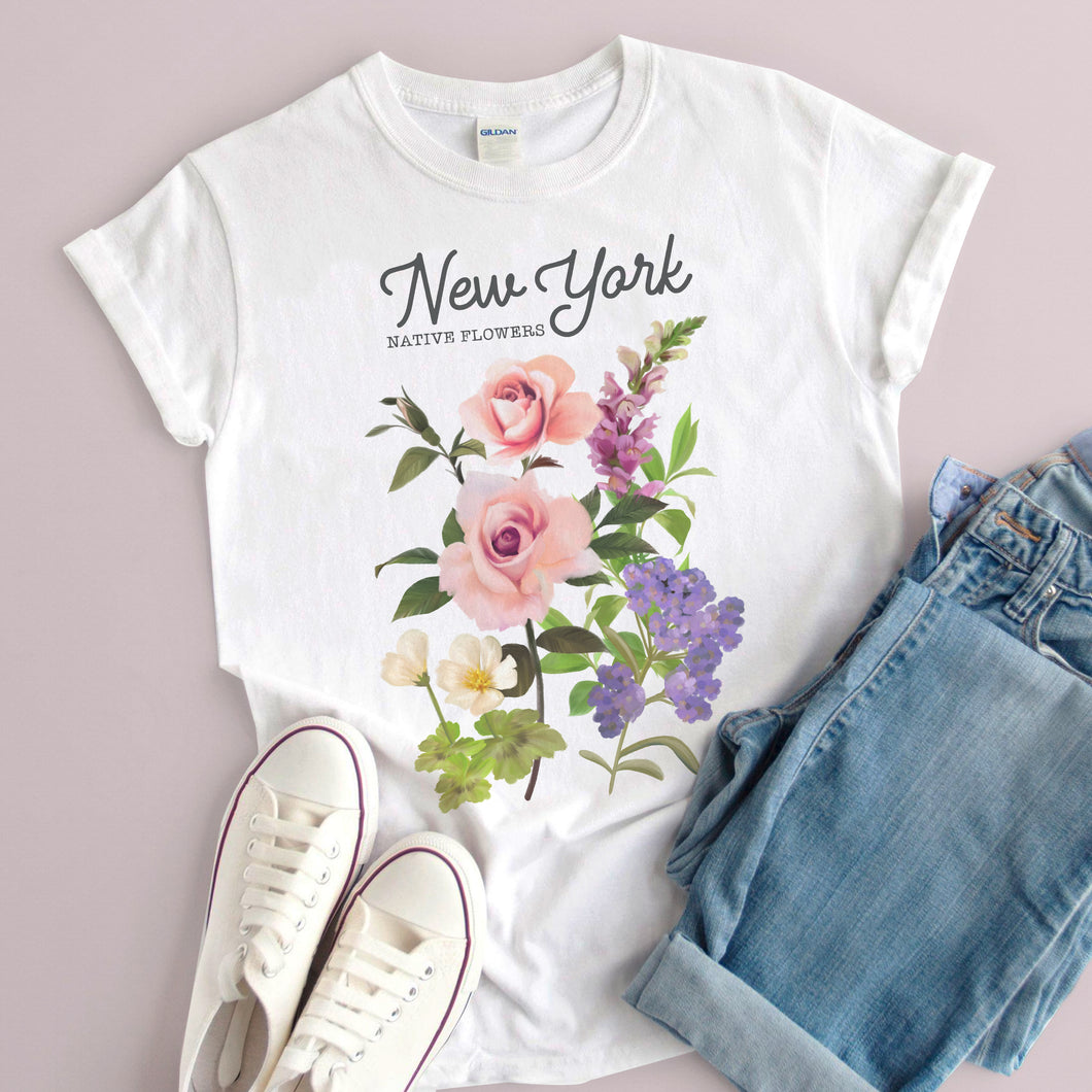 New York Native Flower T-shirt