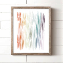 Load image into Gallery viewer, Rainbow Abstract Art Print
