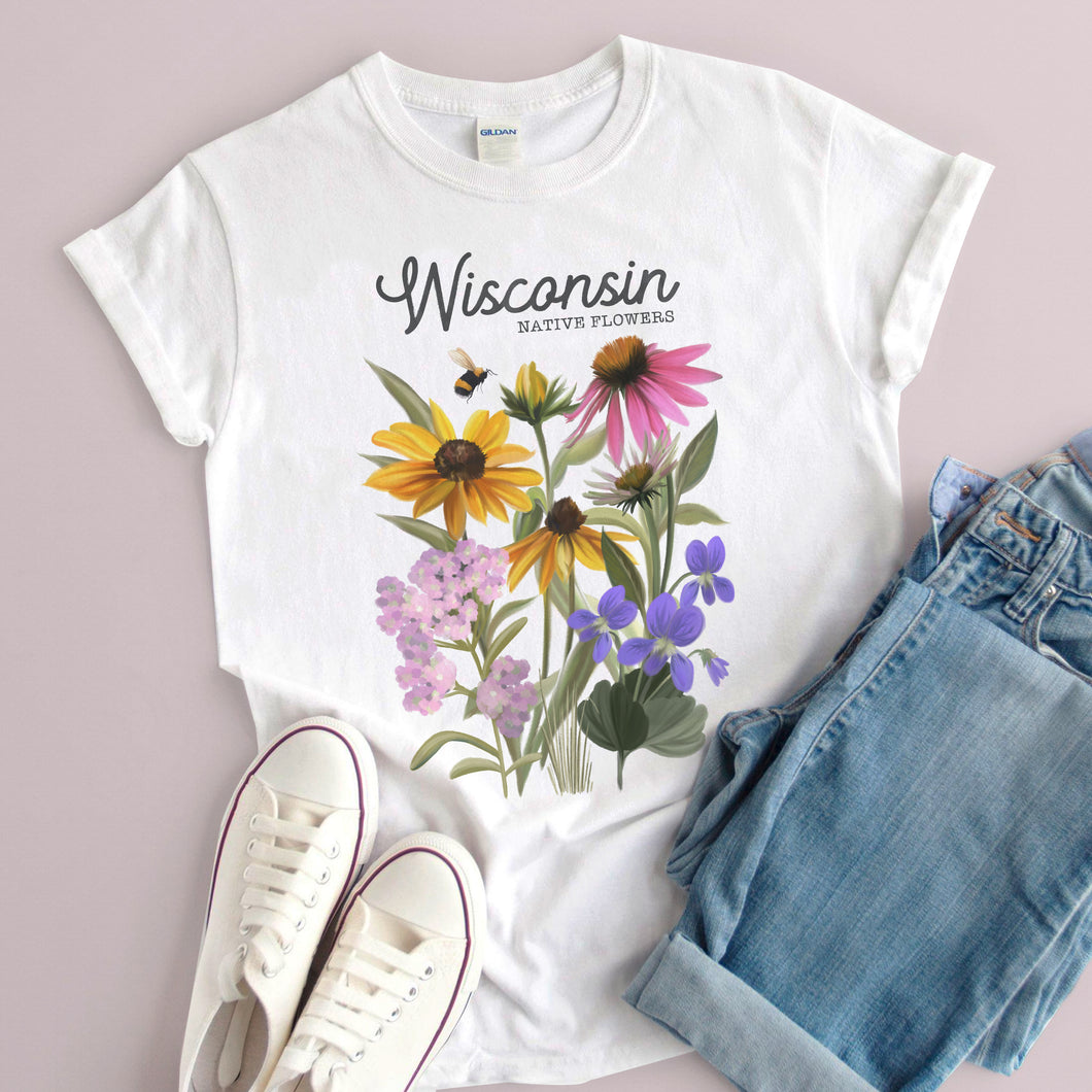 Wisconsin Native Flower T-shirt