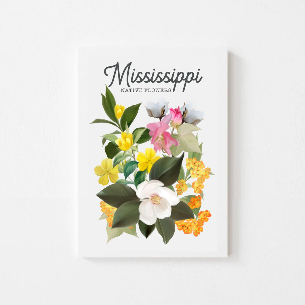 Mississippi Native Flower Art Print