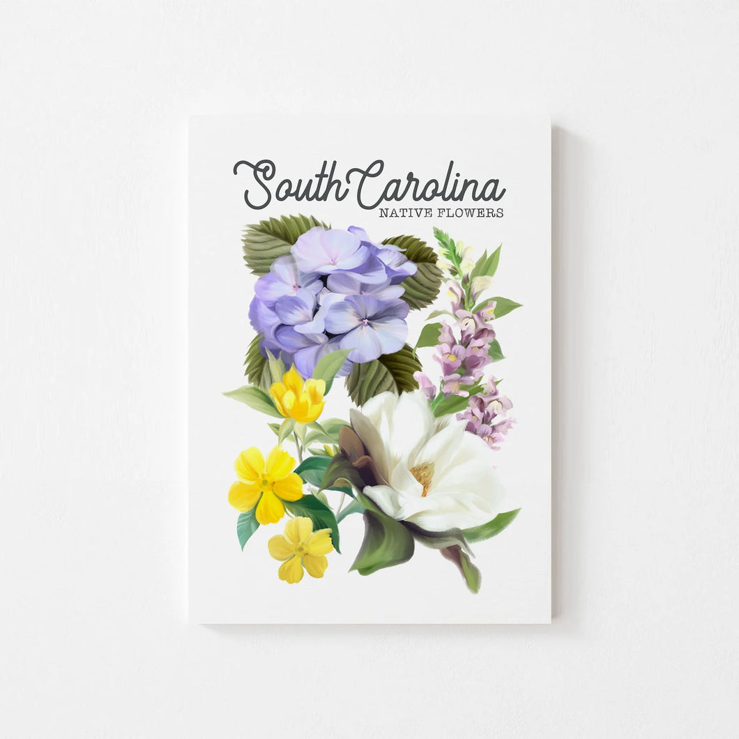 South Carolina Native Flower Art Print