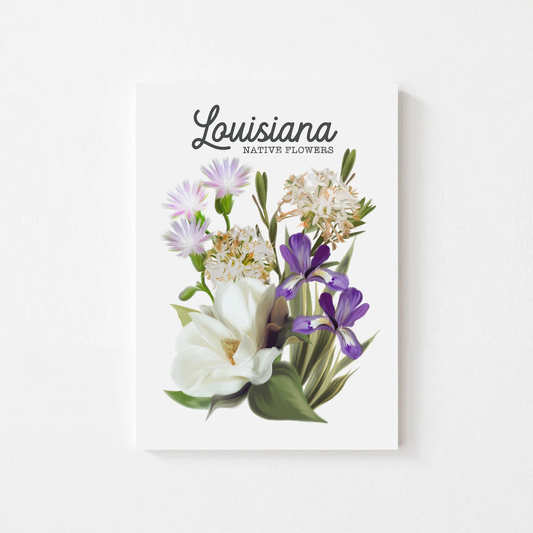 Louisiana Native Flower Art Print